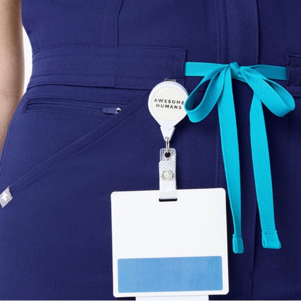 Figs navy blue scrub set NWOT